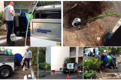 Application - Cleaning A Sewer Line From Newly Installed Cleanout