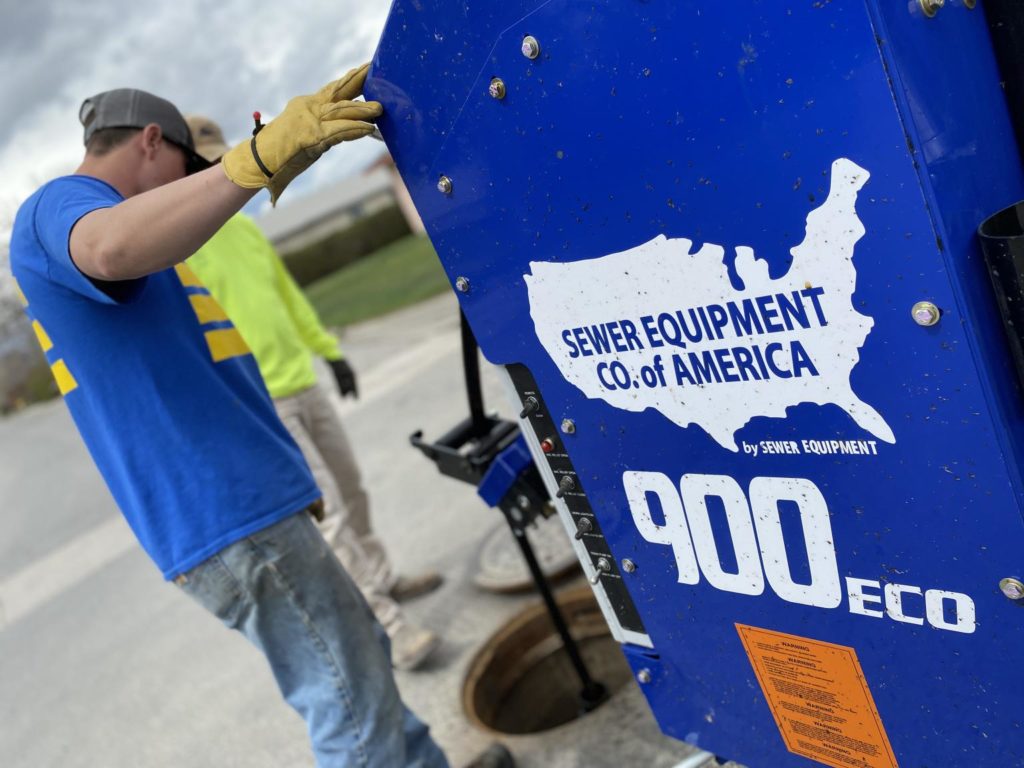 Model 900 by Sewer Equipment Co. of America Hose Reel Closeup
