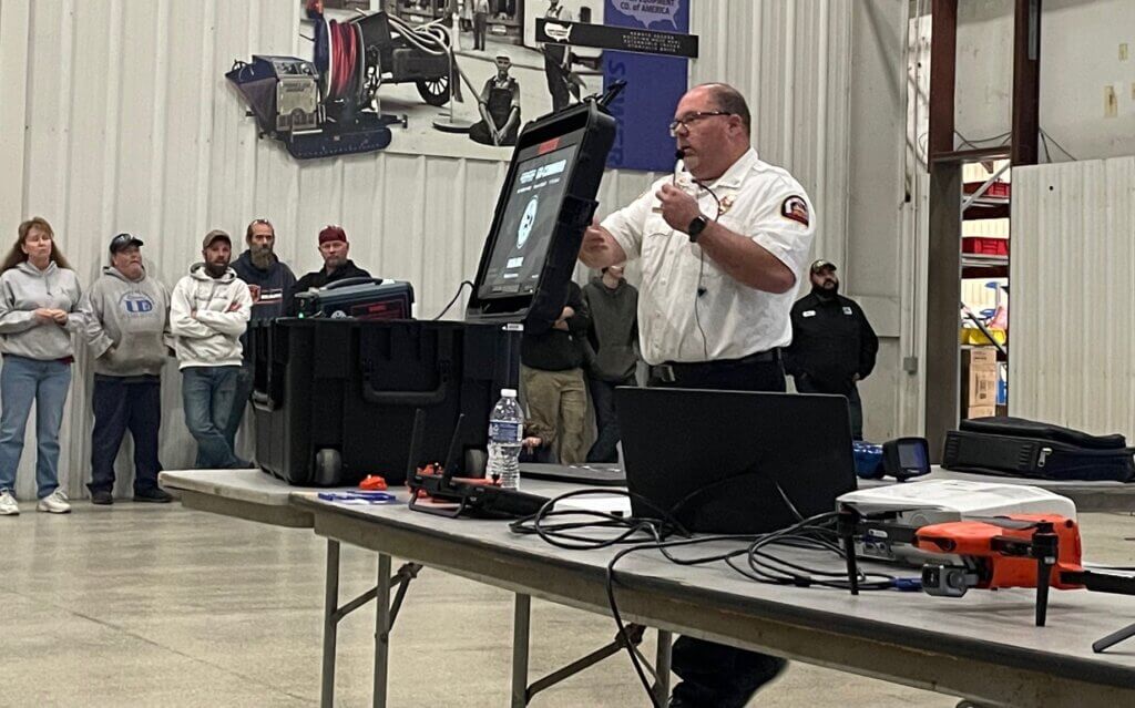 The Dixon Fire Chief discusses the new thermal drone. 
