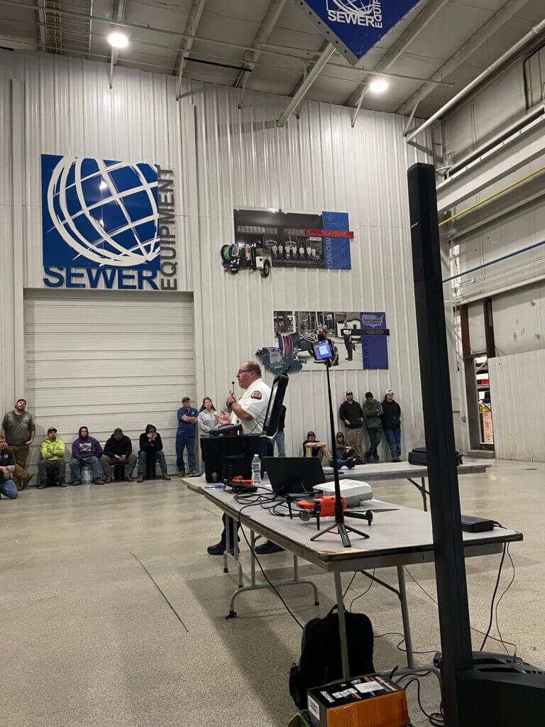 A view inside the Sewer Equipment facility. 