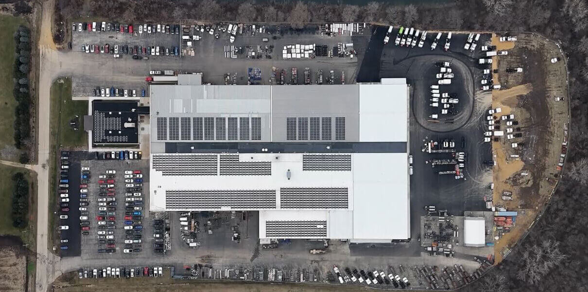 Overhead view of sewer equipment