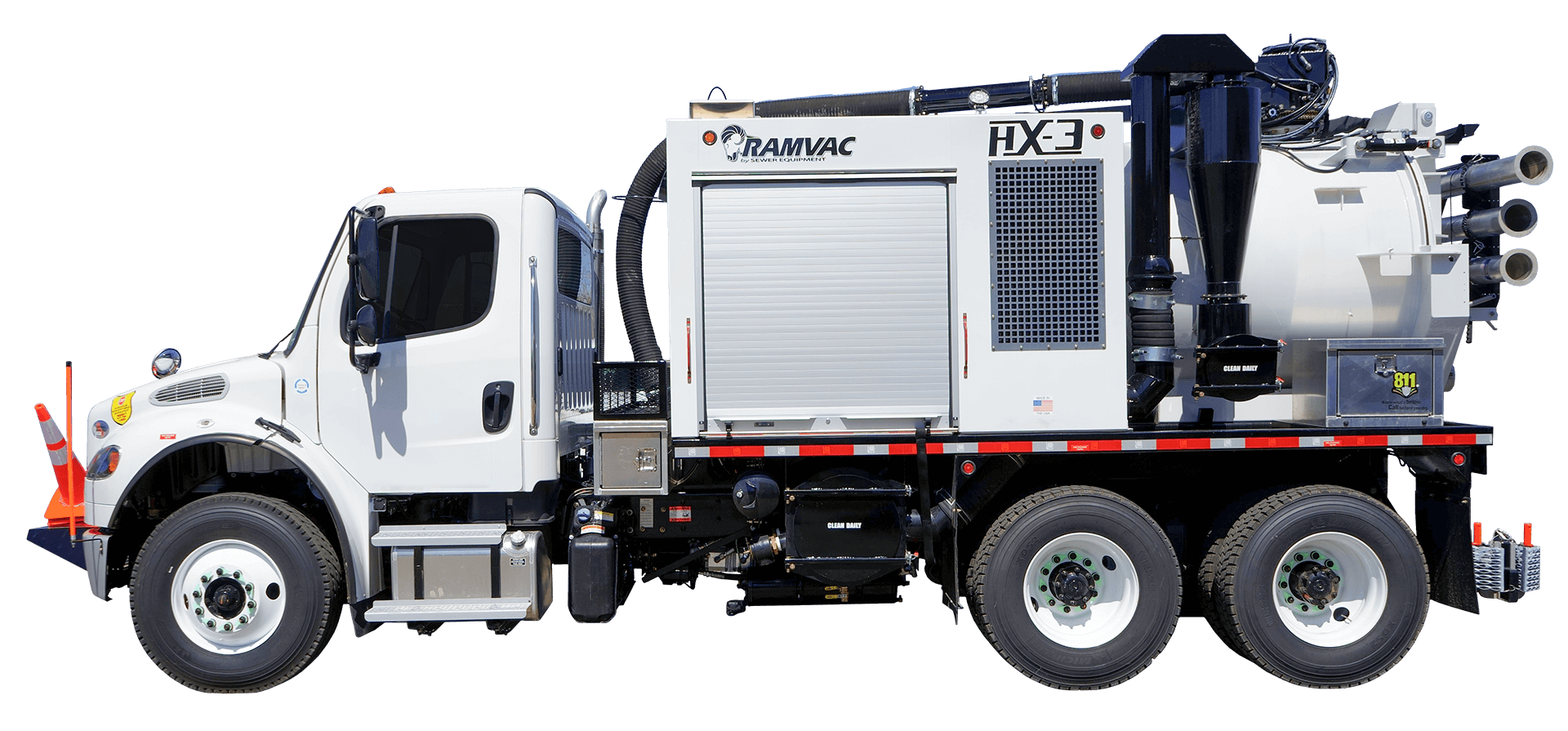 Driver's side view of the RAMVAC HX-3