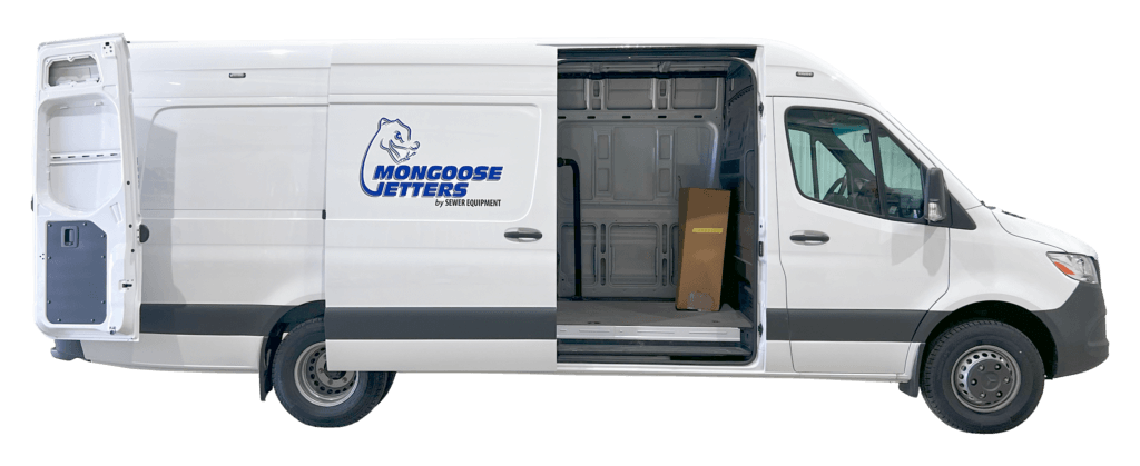 The Mongoose Jetters Model 184 Sewer Jetter Truck, 18 GPM @ 4000 PSI.